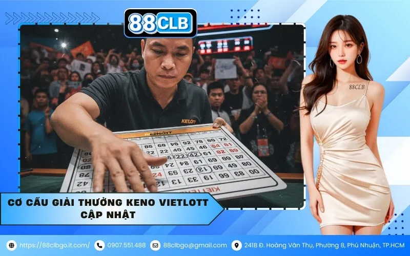 Cơ Cấu Giải Thưởng Keno Vietlott Cập Nhật