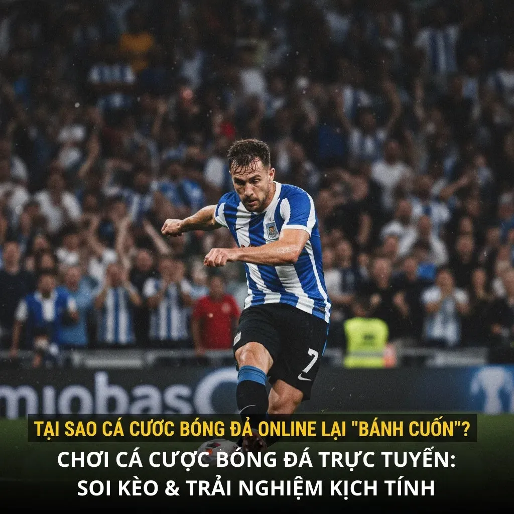 Tại sao cá cược bóng đá online lại "bánh cuốn"?